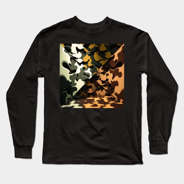 Camouflage Long Sleeve T-Shirt by damnaloi